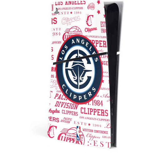 NBA Los Angeles Clippers Blast Logos PS5 Slim Digital Edition Console Skin
